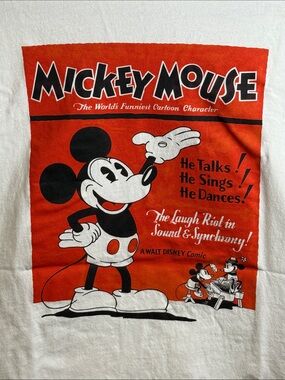 Uniqlo UT x Disney Mickey Mouse T-Shirt | Small | Embroidered Front Graphic